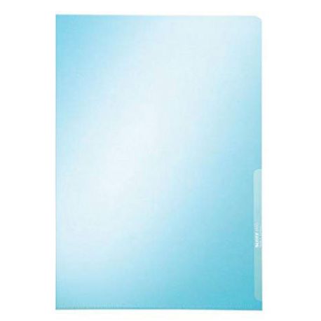 Cartelline PVC "L" 22x30 cf.25pz blu 55435