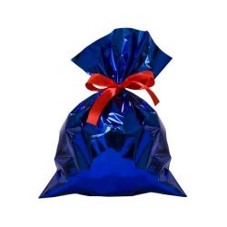 Buste regalo pl. 25x40cm cf.50pz blu met.