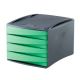 Cassettiera Fellowes G2D verde acido 4 cassetti