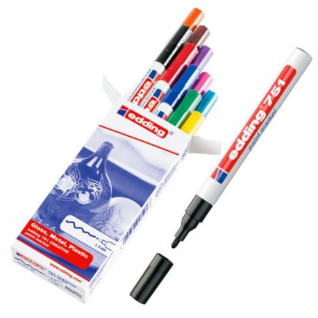 Marker Edding 751 vernice 10pz. col. assortiti