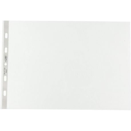 Buste in plastica perforazione universale 30x22H/15 cf.100pz liscie ALBUM