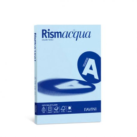 Rismaacqua Favini A3 200gr 125fg Azzurro