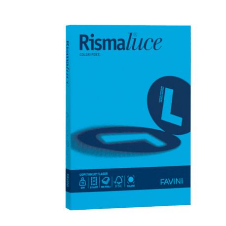 Rismaluce A4 90gr 300fg azzurro