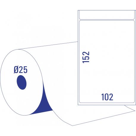 Etichette Avery td8050 102x152mm 475pz termiche