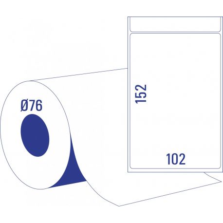 Etichette Avery tt8050 102x152mm 750pz vellum