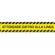 Adesivi PVC ATTENDERE DIETRO ALLA LINEA 45x8 confezione 5pz