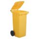 Bidone 2 ruote 58x73x107 240lt MP giallo