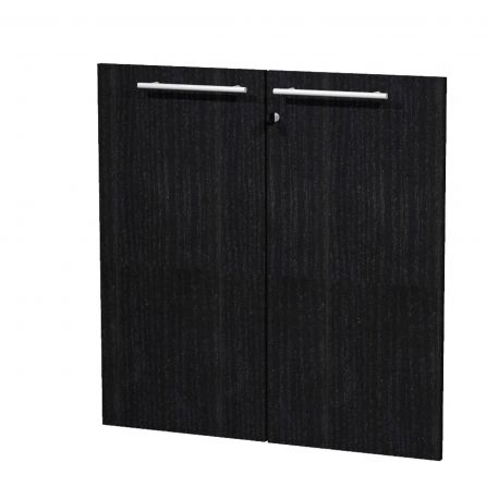 Ante basse FORMA 2pz 80x77h serr. nero venato