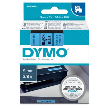 Nastro Dymo D1 9mm 40916 ne/blu