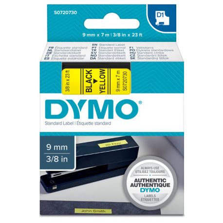 Nastro Dymo D1 9mm 40918 ne/gia