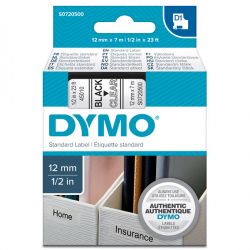 Nastro Dymo D1 12mm 45010 ne/tras 450100