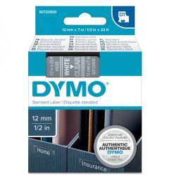 Nastro Dymo D1 12mm 45020 bia/tras