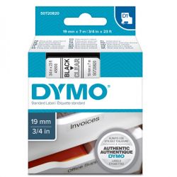 Nastro Dymo D1 19mm 45800 ne/tras