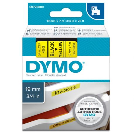 Nastro Dymo D1 19mm 45808 ne/gia