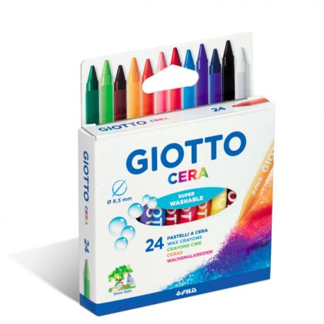 PASTELLI CERA GIOTTO 24 COLORI