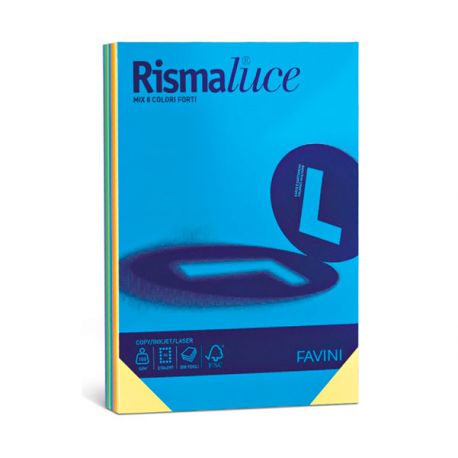 Rismaluce A3 90gr 300fg 8 col. ass.