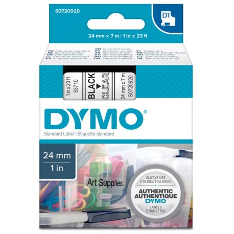 Nastro Dymo D1 24mm 53710 ne/tras