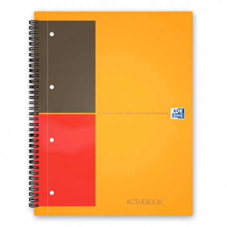 Blocco Activebook 4fori 80gr 160fg righe