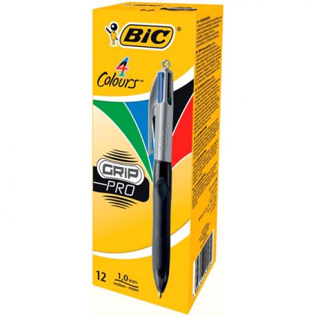 Penna a sfera 4 colori Grip-Pro Bic