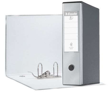 Registratore Eurofile G55 protocollo dorso cm 8 grigio metallizzato