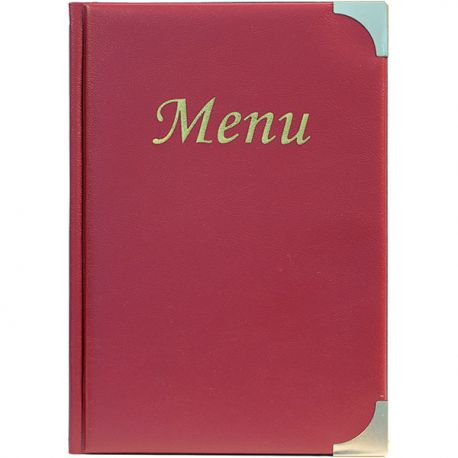 Porta Menu' Basic Securit PVC A5 bordeaux