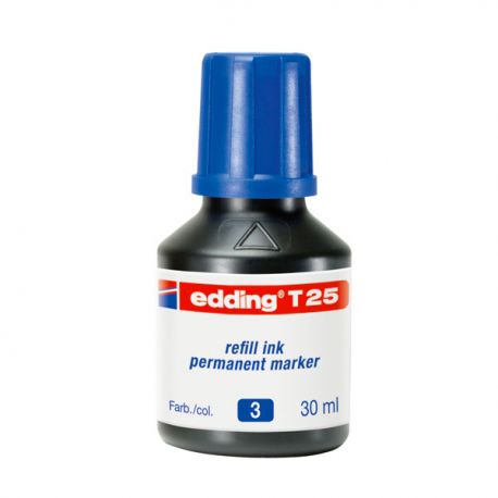 Inchiostro permanente T25 Edding blu