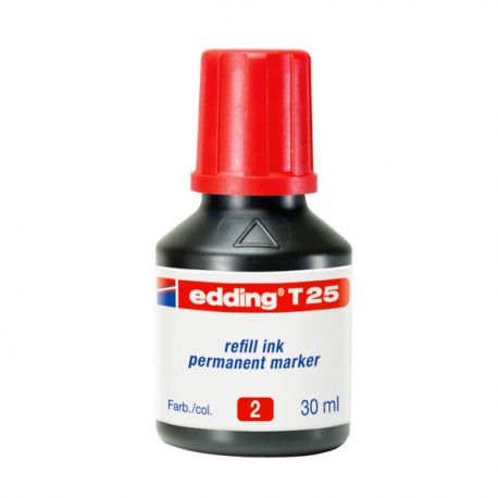 Inchiostro permanente T25 Edding rosso