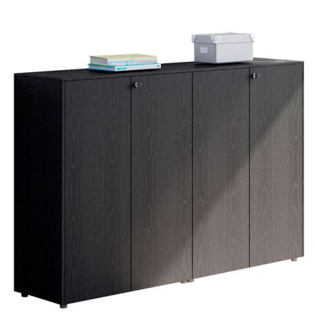 Armadio medio doppio FORMA 163x43x120h nero venato