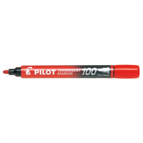 Marcatore Pilot 100 punta tonda rosso