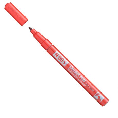 Marker Pentel Pen N50S-C punta conica rosso