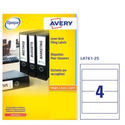 Etichette Avery L4761 192x61 4et/25fg