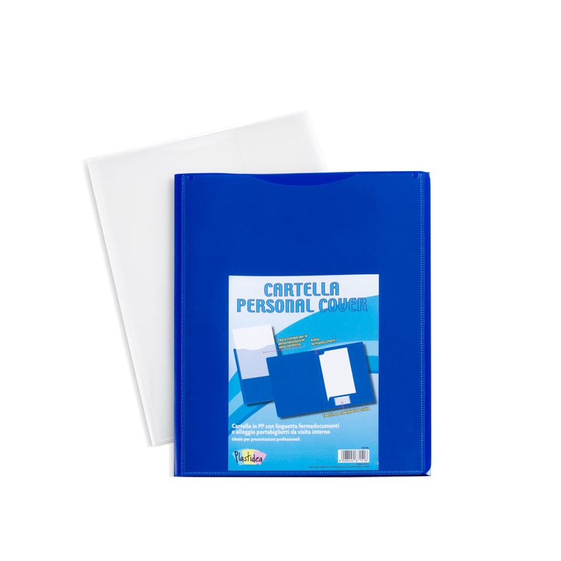 Cf.5 cartelle Personal 2 lembi Plastidea blu