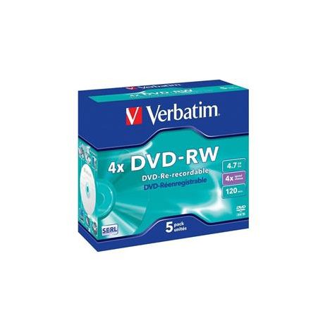 DVD-RW Verbatim 4,7GB Jewel Case