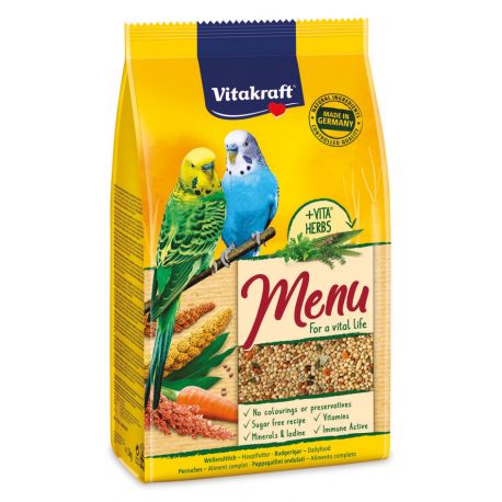 MENU ALIMENTO COMPLETO PER UCCELLINI ESOTICI 500GR