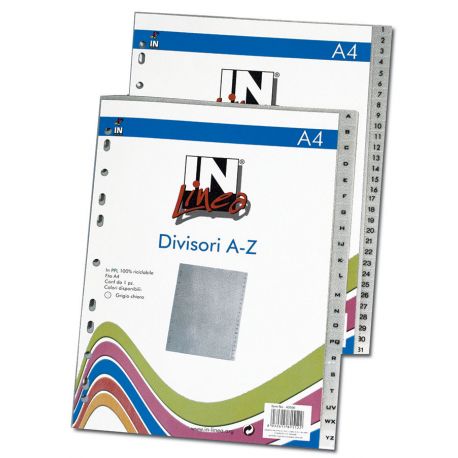 Separatore A4 ppl A-Z In Linea