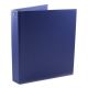 Cartella plastica 15x21 diam.25 4 anelli blu