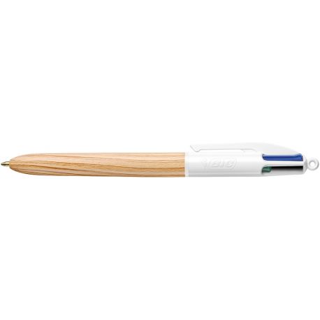 PENNA SFERA BIC 4 COLORI COLOURS WOOD