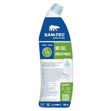 Disincrostante Green Power Wc gel 700ml Sanitec Ecolabel