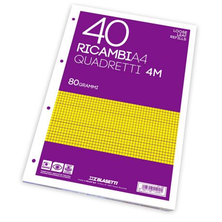 Ricambio protocollo 21x30 50fg 4mm