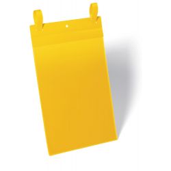 50 BUSTE IDENTIF. FASCETTE A4-ORIZ GIALLO DURABLE