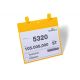 50 BUSTE IDENTIF. FASCETTE A4-ORIZ GIALLO DURABLE