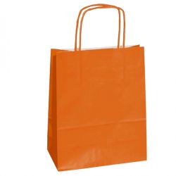 25 SHOPPERS KRAFT 26X11X34,5CM TWISTED ARANCIO