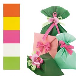 50 BUSTE REGALO IN PPL PERL B MAT 40X65CM 5 COLORI