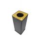 CONTENITORI RACC. DIFF.CM.31X31X73 H NERO/GIALLO