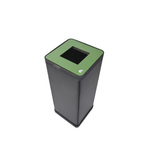 CONTENITORI RACC. DIFF.CM.31X31X73 H NERO/VERDE