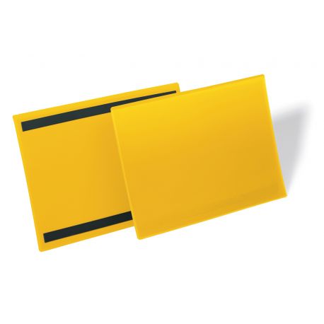 50 BUSTE IDENTIF. MAGNET. 297X210MM GIALLO DURABLE