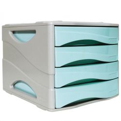 Cassettiera 4 cass. Arda Keep Colour azzurro