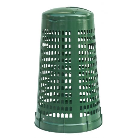 Trespolo portasacco 110lt con coperchio h.85cm verde