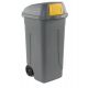 Bidone Cento Push 100lt 49x54x95 basculante giallo