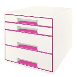 Cassettiera Dual Color Cube WOW 4cass. fucsia